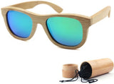 Bamboo Frame Polarized Men Sunglasses Handmade-GAEA-Wood Frame EyeWear-with a bamboo case 2-GAEA-Wood Frame EyeWear Eco Friendly Sunglasses