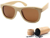 Bamboo Frame Polarized Men Sunglasses Handmade-GAEA-Wood Frame EyeWear-with a bamboo case 1-GAEA-Wood Frame EyeWear Eco Friendly Sunglasses