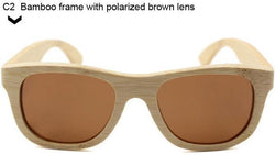 Bamboo Frame Polarized Men Sunglasses Handmade-GAEA-Wood Frame EyeWear-brown lens-GAEA-Wood Frame EyeWear Eco Friendly Sunglasses