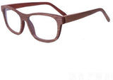 Bamboo Glasses Wood Men Changeable Transparent Lens-GAEA-Wood Frame EyeWear-Brown Rim-GAEA-Wood Frame EyeWear Eco Friendly Sunglasses