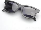 Black Brown Bamboo Sunglasses Unisex UV400 Polarized-GAEA-Wood frame EyeWear-black grey lens-GAEA-Wood Frame EyeWear Eco Friendly Sunglasses