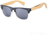 Classic Bamboo Sunglasses Men Sports Wood Temple-GAEA-Wood frame EyeWear-wood black lens-GAEA-Wood Frame EyeWear Eco Friendly Sunglasses