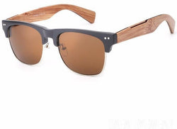Classic Bamboo Sunglasses Men Sports Wood Temple-GAEA-Wood frame EyeWear-bamboo brown lens-GAEA-Wood Frame EyeWear Eco Friendly Sunglasses