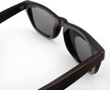 Handmade Ebony Wood Sunglasses Unisex Vintage Gray Polarized Lens-GAEA-Wood Frame EyeWear-GAEA-Wood Frame EyeWear Eco Friendly Sunglasses