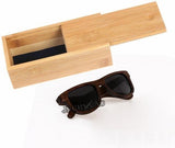 Handmade Natural Small Size Bamboo Women Sunglasses Polarized-GAEA-Wood frame EyeWear-black lens with case 1-GAEA-Wood Frame EyeWear Eco Friendly Sunglasses