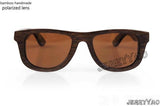 Handmade Natural Small Size Bamboo Women Sunglasses Polarized-GAEA-Wood frame EyeWear-brown lens-GAEA-Wood Frame EyeWear Eco Friendly Sunglasses