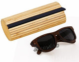 Handmade Natural Small Size Bamboo Women Sunglasses Polarized-GAEA-Wood frame EyeWear-black lens with case 3-GAEA-Wood Frame EyeWear Eco Friendly Sunglasses