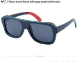 Handmade New wooden Unisex sunglasses polarized-GAEA-Wood frame EyeWear-GRAY-GAEA-Wood Frame EyeWear Eco Friendly Sunglasses