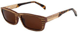 Handmade Rectangle Sunglasses Unisex Wooden Frame Mirrored Polarized Sunglasses-GAEA-Wood Frame EyeWear-Color2-GAEA-Wood Frame EyeWear Eco Friendly Sunglasses