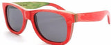 Handmade Retro Vintage Skateboard Wood Sunglasses polarized Unisex-GAEA-Wood Frame EyeWear-C5 RED FRAMES-GAEA-Wood Frame EyeWear Eco Friendly Sunglasses