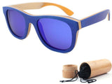 Handmade Unisex Sunglasses Skateboard wood Frame Polarized Lens UV400-GAEA-Wood Frame EyeWear-with a bamboo case 5-GAEA-Wood Frame EyeWear Eco Friendly Sunglasses