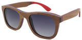 Handmade Unisex Sunglasses Skateboard wood Frame Polarized Lens UV400-GAEA-Wood Frame EyeWear-gradient gray lens-GAEA-Wood Frame EyeWear Eco Friendly Sunglasses