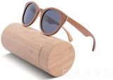 Handmade Wood Sunglasses Women Polarized Vintage-AvidShopper-grey with case-GAEA-Wood Frame EyeWear Eco Friendly Sunglasses