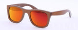 New arrival Unisex skateboard wood sunglasses-GAEA-Wood frame EyeWear-red lens-GAEA-Wood Frame EyeWear Eco Friendly Sunglasses