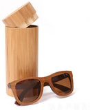 New arrival Unisex skateboard wood sunglasses-GAEA-Wood frame EyeWear-brown lens with case-GAEA-Wood Frame EyeWear Eco Friendly Sunglasses