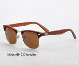 New arrival Unisex Sunglasses With Wooden Temple UVB UVA-GAEA-Wood frame EyeWear-tortoise-GAEA-Wood Frame EyeWear Eco Friendly Sunglasses