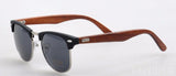 New arrival Unisex Sunglasses With Wooden Temple UVB UVA-GAEA-Wood frame EyeWear-GAEA-Wood Frame EyeWear Eco Friendly Sunglasses