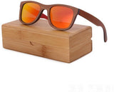 new arrival Women skateboard wood sunglasses Polarized,UV400-GAEA-Wood frame EyeWear-red lens with case 2-GAEA-Wood Frame EyeWear Eco Friendly Sunglasses