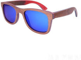 new arrival Women skateboard wood sunglasses Polarized,UV400-GAEA-Wood frame EyeWear-blue lens-GAEA-Wood Frame EyeWear Eco Friendly Sunglasses