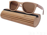 New Fashion Unisex Wood Sunglasses-GAEA-Wood frame EyeWear-brown lens with case 1-GAEA-Wood Frame EyeWear Eco Friendly Sunglasses