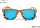 New Fashion Wood Sunglasses Men ,UV400 Polarized-GAEA-Wood frame EyeWear-blue lens-GAEA-Wood Frame EyeWear Eco Friendly Sunglasses