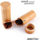 New Fashion Wood Sunglasses Men ,UV400 Polarized-GAEA-Wood frame EyeWear-brown lens with case-GAEA-Wood Frame EyeWear Eco Friendly Sunglasses