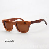New Full Rim Polarized Sunglass Wooden Temple Men-GAEA-Wood frame EyeWear-GAEA-Wood Frame EyeWear Eco Friendly Sunglasses