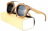 New Metal And Wood Luxury Women Sunglasses-GAEA-Wood Frame EyeWear-Dark Gray-GAEA-Wood Frame EyeWear Eco Friendly Sunglasses