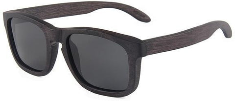 New Polarized Wooden Sunglasses Retro Vintage Handmade-GAEA-Wood Frame EyeWear-Black-GAEA-Wood Frame EyeWear Eco Friendly Sunglasses