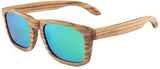 New Polarized Wooden Sunglasses Retro Vintage Handmade-GAEA-Wood Frame EyeWear-Ice Blue-GAEA-Wood Frame EyeWear Eco Friendly Sunglasses
