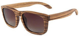 New Polarized Wooden Sunglasses Retro Vintage Handmade-GAEA-Wood Frame EyeWear-Brown-GAEA-Wood Frame EyeWear Eco Friendly Sunglasses