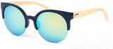 New Unisex Fashion Bamboo Sunglasses plastic frame with bamboo temples-GAEA-Wood frame EyeWear-MC3-GAEA-Wood Frame EyeWear Eco Friendly Sunglasses