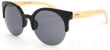 New Unisex Fashion Bamboo Sunglasses plastic frame with bamboo temples-GAEA-Wood frame EyeWear-C1-GAEA-Wood Frame EyeWear Eco Friendly Sunglasses