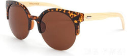 New Unisex Fashion Bamboo Sunglasses plastic frame with bamboo temples-GAEA-Wood frame EyeWear-GAEA-Wood Frame EyeWear Eco Friendly Sunglasses