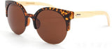 New Unisex Fashion Bamboo Sunglasses plastic frame with bamboo temples-GAEA-Wood frame EyeWear-GAEA-Wood Frame EyeWear Eco Friendly Sunglasses