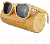 New Unisex Handmade Wooden Bamboo Sunglasses Polarized UV400-GAEA-Wood Frame EyeWear-Grey Lens-GAEA-Wood Frame EyeWear Eco Friendly Sunglasses