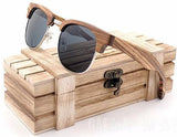 New Zebra-stripe Design Luxury Sunglasses Women Handmade Wood Box Included-GAEA-Wood frame EyeWear-gray-GAEA-Wood Frame EyeWear Eco Friendly Sunglasses