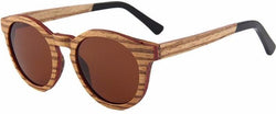 Polarized All Frame Round Wood Sunglasses Unisex UV400 Handmade-GAEA-Wood Frame EyeWear-GAEA-Wood Frame EyeWear Eco Friendly Sunglasses