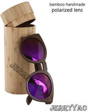 Polarized New Fashion Bamboo Sunglasses Women-GAEA-Wood frame EyeWear-GAEA-Wood Frame EyeWear Eco Friendly Sunglasses