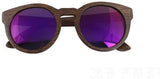 Polarized New Fashion Bamboo Sunglasses Women-GAEA-Wood frame EyeWear-purple lens-GAEA-Wood Frame EyeWear Eco Friendly Sunglasses