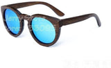 Polarized New Fashion Bamboo Sunglasses Women-GAEA-Wood frame EyeWear-blue lens-GAEA-Wood Frame EyeWear Eco Friendly Sunglasses