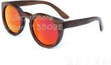Polarized New Fashion Bamboo Sunglasses Women-GAEA-Wood frame EyeWear-red lens-GAEA-Wood Frame EyeWear Eco Friendly Sunglasses