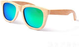 Polarized Sunglasses Wooden Men-AvidShopper-Bamboo w green mirro-GAEA-Wood Frame EyeWear Eco Friendly Sunglasses