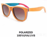 Polarized Wood Sunglasses Unisex Hand Made Vintage-GAEA-Wood Frame EyeWear-C 3-GAEA-Wood Frame EyeWear Eco Friendly Sunglasses