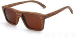 Polarized Wooden Sunglasses Mirrored Zebra Men & Women Sunglasses-AvidShopper-Brown lens-GAEA-Wood Frame EyeWear Eco Friendly Sunglasses
