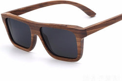 Polarized Wooden Sunglasses Mirrored Zebra Men & Women Sunglasses-AvidShopper-GAEA-Wood Frame EyeWear Eco Friendly Sunglasses