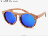 Handmade Wooden Sunglasses Polarized Classic rounded Unisex