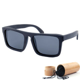 Mens Sunglasses Black Wooden Frame Classic  Polarized