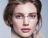 Rimless Titanium Reading Glasses ultra-light women  Presbyopic glasses +1.00 to +4.00