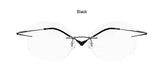 Rimless Titanium Reading Glasses ultra-light women  Presbyopic glasses +1.00 to +4.00